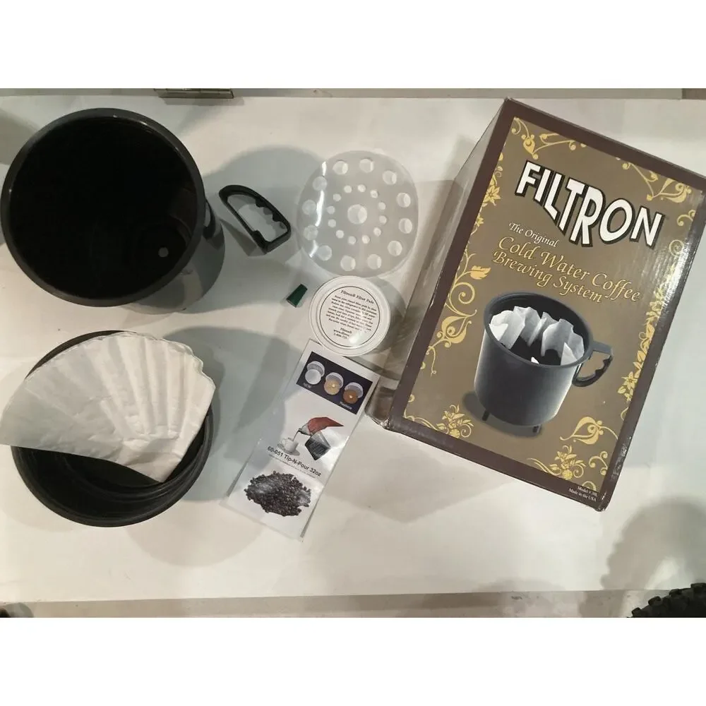 RARE Vintage FILTRON Cold Brew System Cold Water Brewing System NOS NEW Open Box